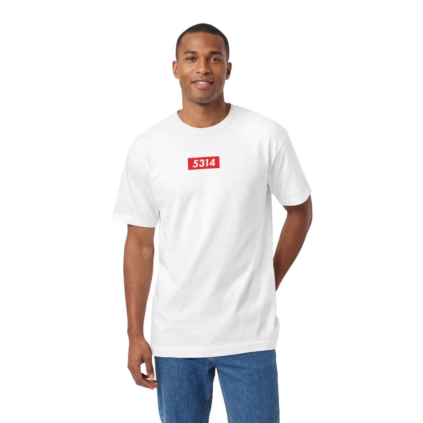 Tshirt 5314 (box logo) wit
